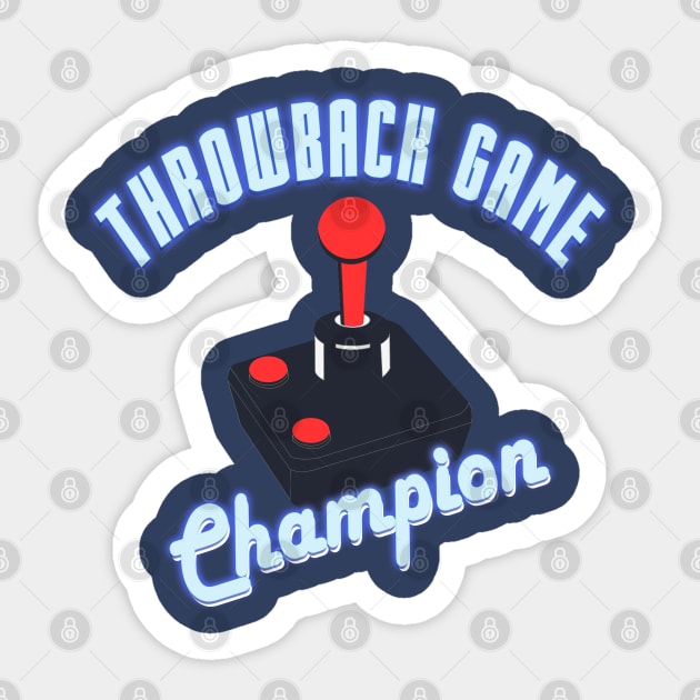 Throwback Gamer Sticker by GLStyleDesigns
